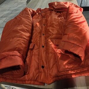 Orange Puffer Jacket XL